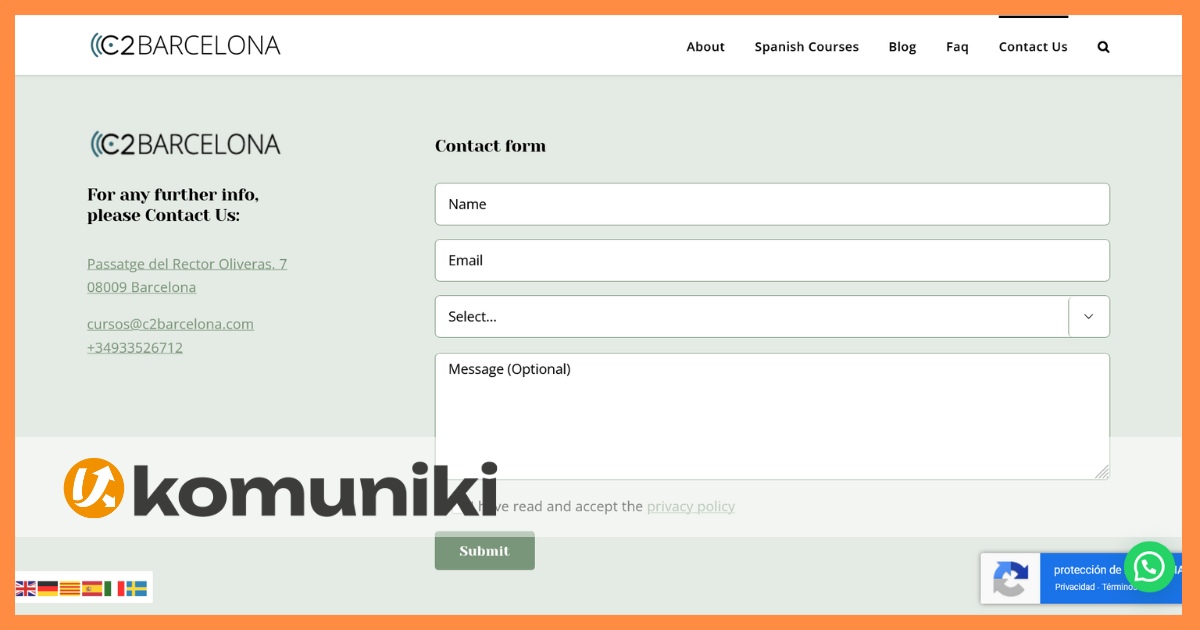 C2-Barcelona – Scuola di Lingue – WordPress Design Portfolio Komuniki – Mostallino Nicola (1) C2-Barcelona - Scuola di Lingue - Wordpress Design Portfolio Komuniki - Mostallino Nicola