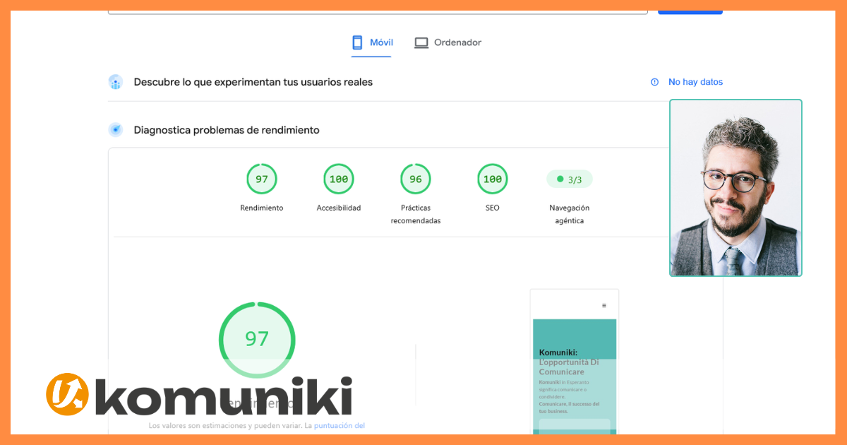 Navigazione Agentica Ottimizza sito web per le IA Komuniki